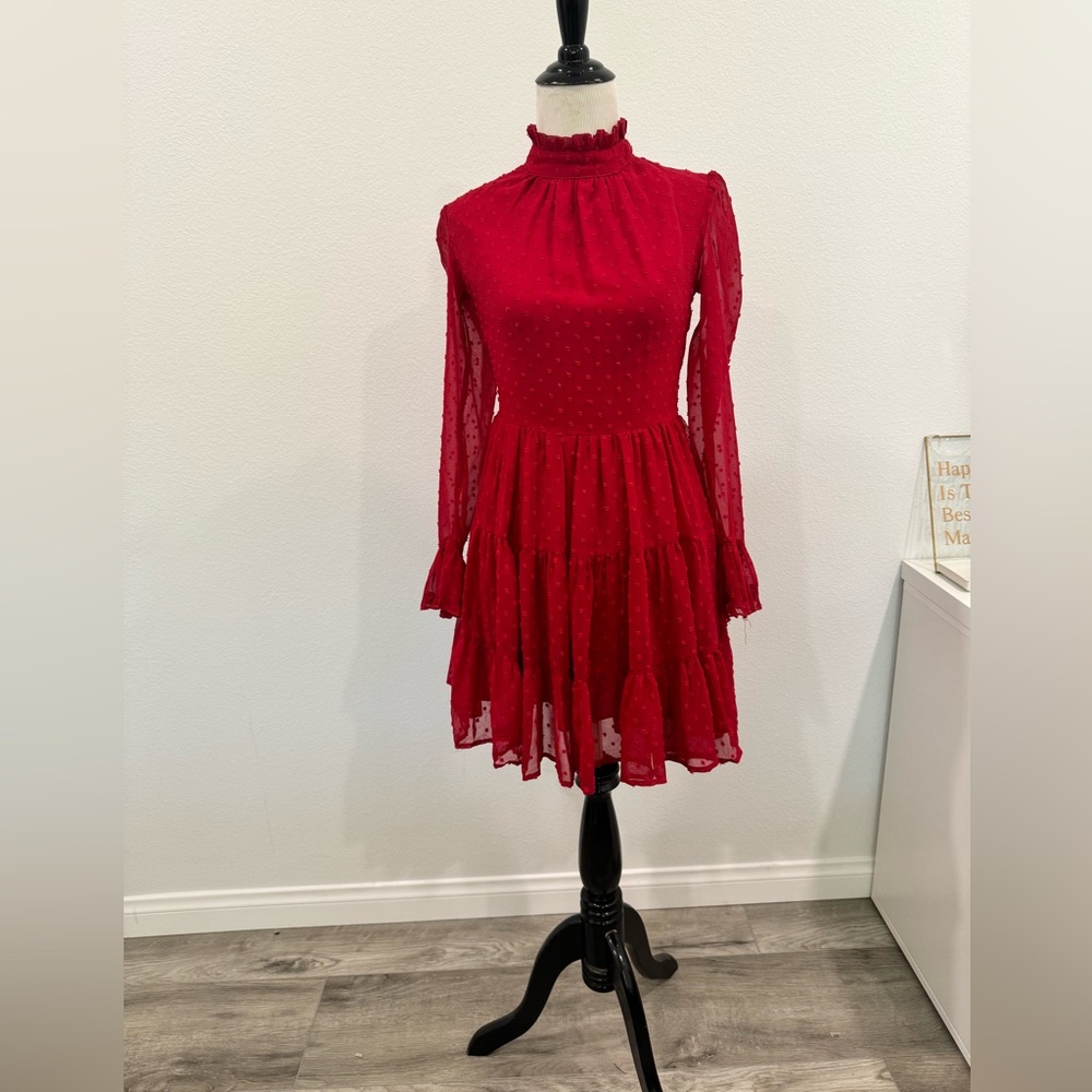 Hello Molly Stop the World Dress in Wine Red size XS